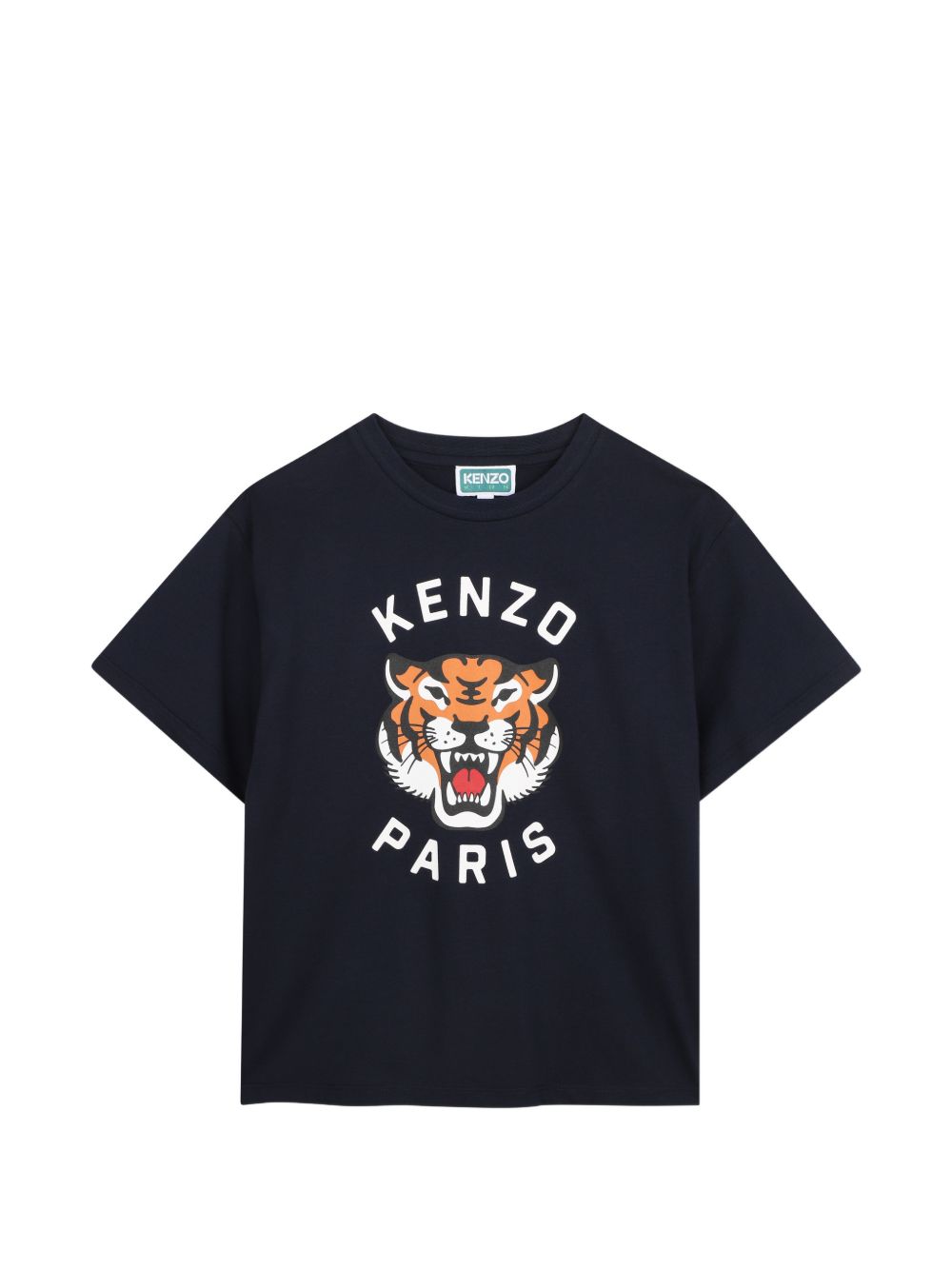 T-shirt in jersey (100% organic cotton), branded stampa on davanti. K62051 845 KENZO KIDS 