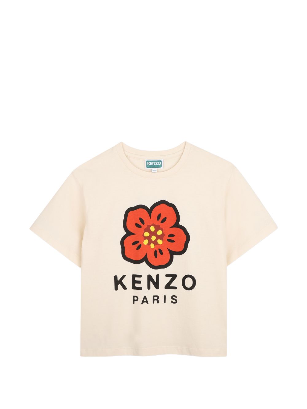 T-shirt in jersey (100% organic cotton), branded stampa on davanti. K62053 21G KENZO KIDS 