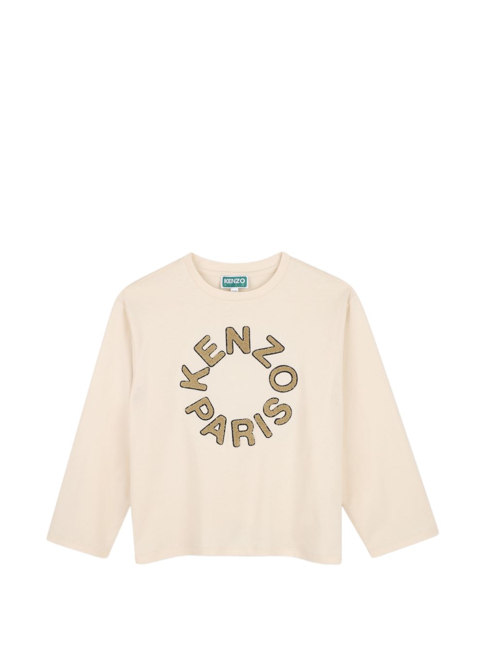 T-shirt in jersey (100% organic cotton), branded ricamo on davanti. K62054 21G KENZO KIDS 