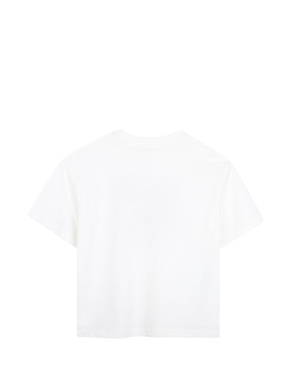 Cotton from organic farming jersey t-shirt con tone-on-tone ribbed scollo. Illustrazione fantasia inspired by curb trainer, con lanvin logo sul davanti. N30428 117 LANVIN KIDS 