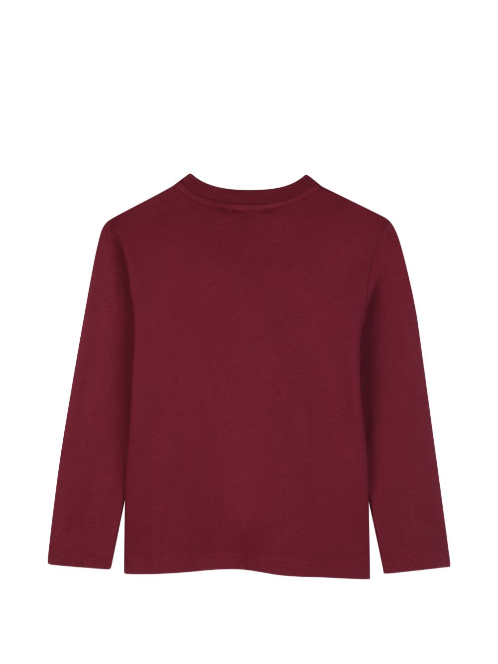 Cotton from organic farming jersey t-shirt, tone-on-tone ribbed scollo, a contrasto grosgrain e ricamato lanvin grosgrain branding sul davanti. Ricamo from adult collection. N30429 955 LANVIN KIDS 