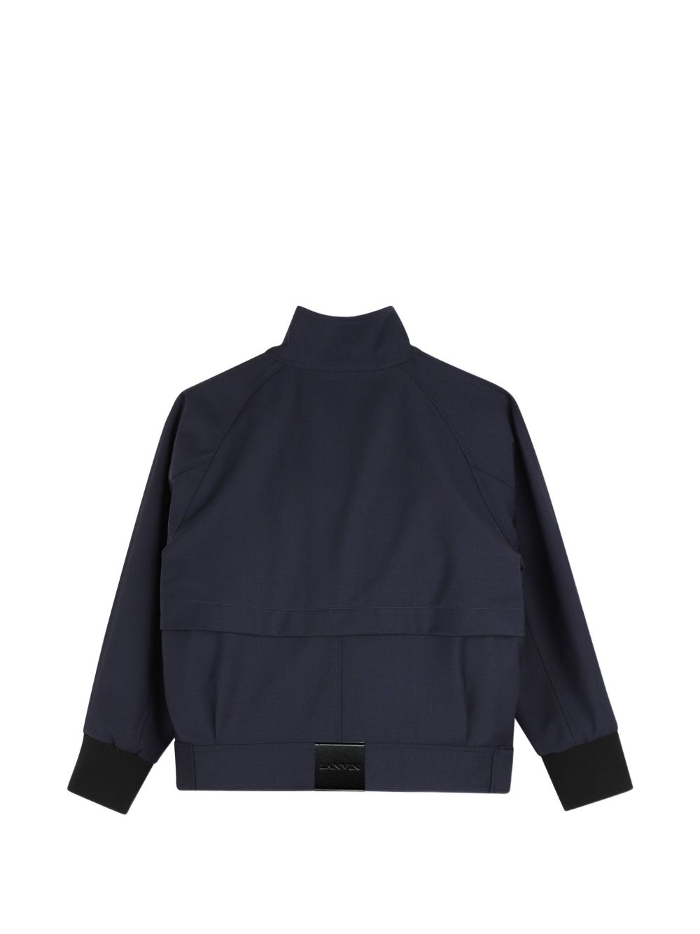 Dry wool ceremony jacket neo suit con twill fodera, stand-up collar, raglan maniche, polsini tightened by bordi in costina a contrasto, flap patch tasche on davanti, branded enamelled chiusura con bottoni automatici on jacket e tasche, faux leather l N30445 868 LANVIN KIDS 