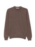 Maglione girocollo in cashmere marrone