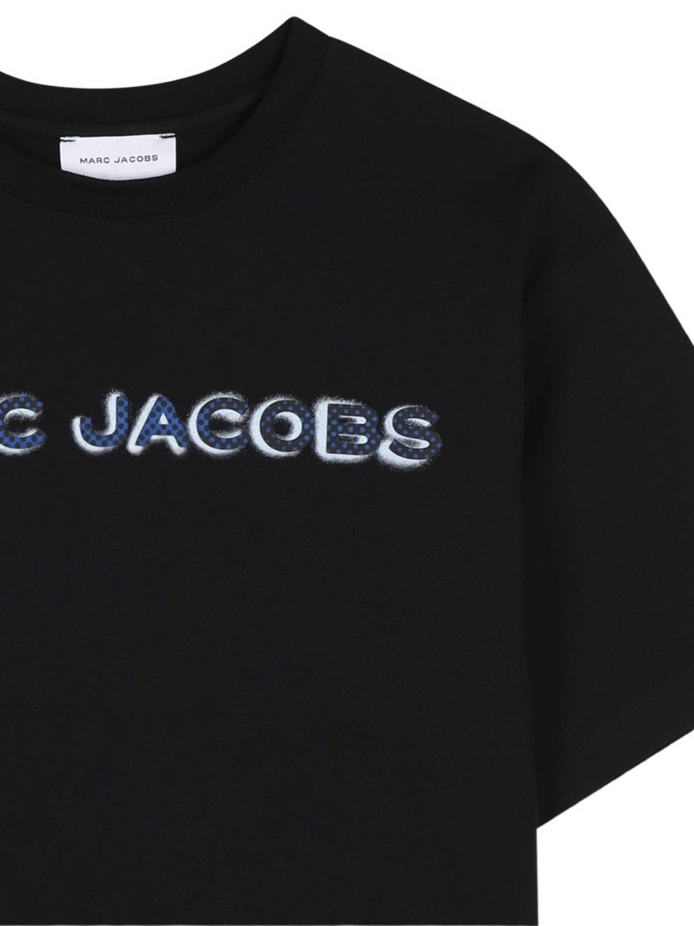 Organic cotton t-shirt in jersey, marc jacobs illustrazione sul davanti. W61025 09B MARC JACOBS KIDS 