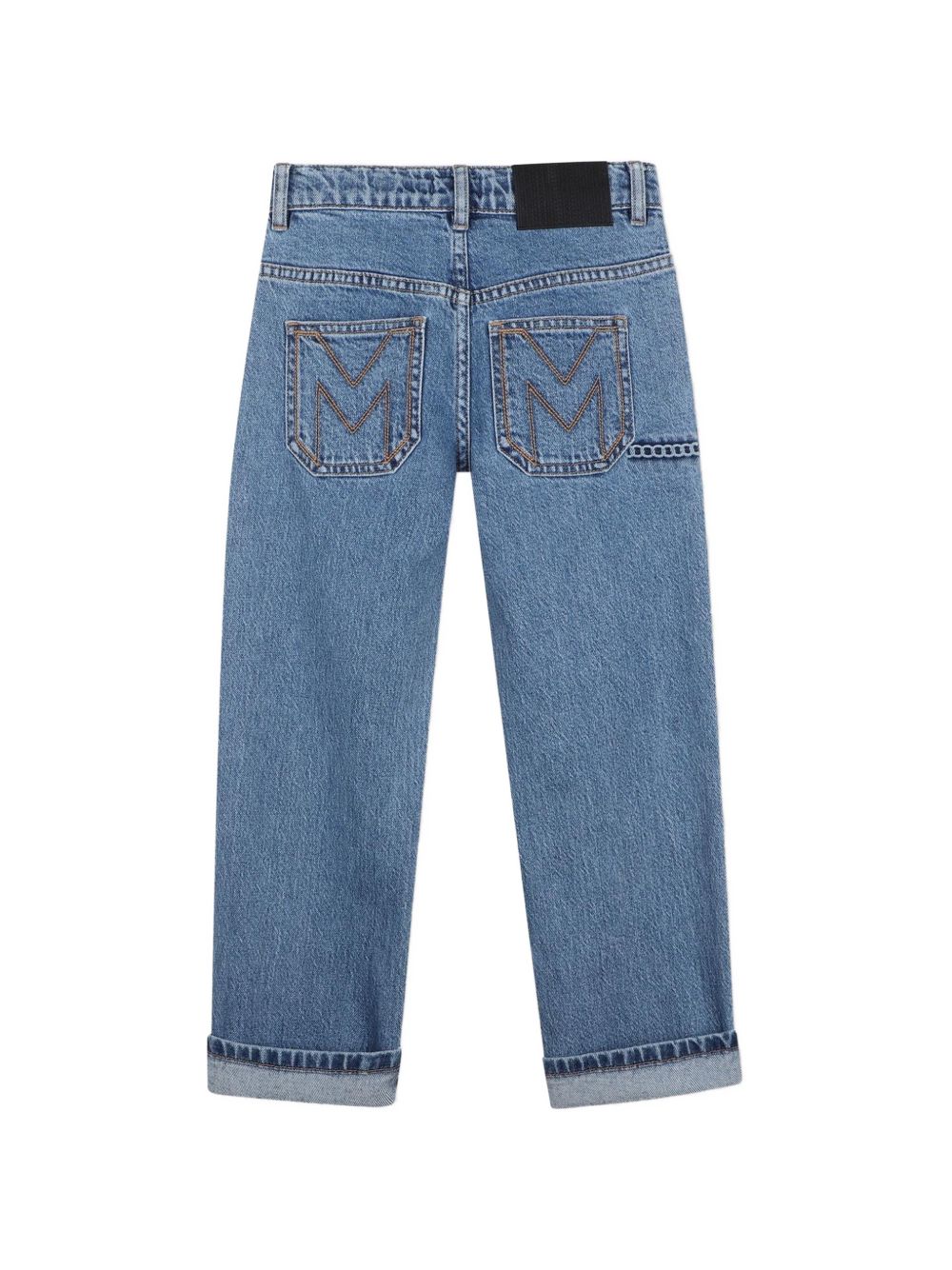 Pantaloni in denim, marc jacobs chain embossed, branded silicone label on retro cintura, m-detail signature stitches on retro tasche, vita regolabile up to 10y. W61053 Z10 MARC JACOBS KIDS 