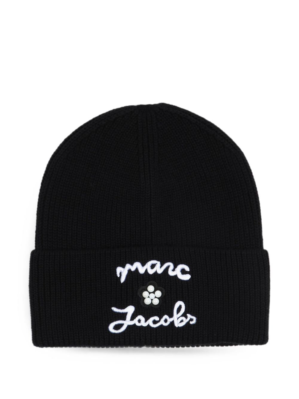 Knit cotton beanie con ricamo e lucido borchie. W61087 09B MARC JACOBS KIDS 