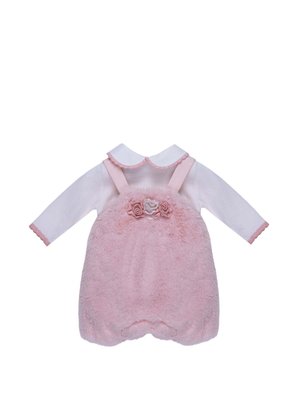 Set 2 pezzi con salopette corta tessuto IS3230 C3PE MARLU' KIDS 