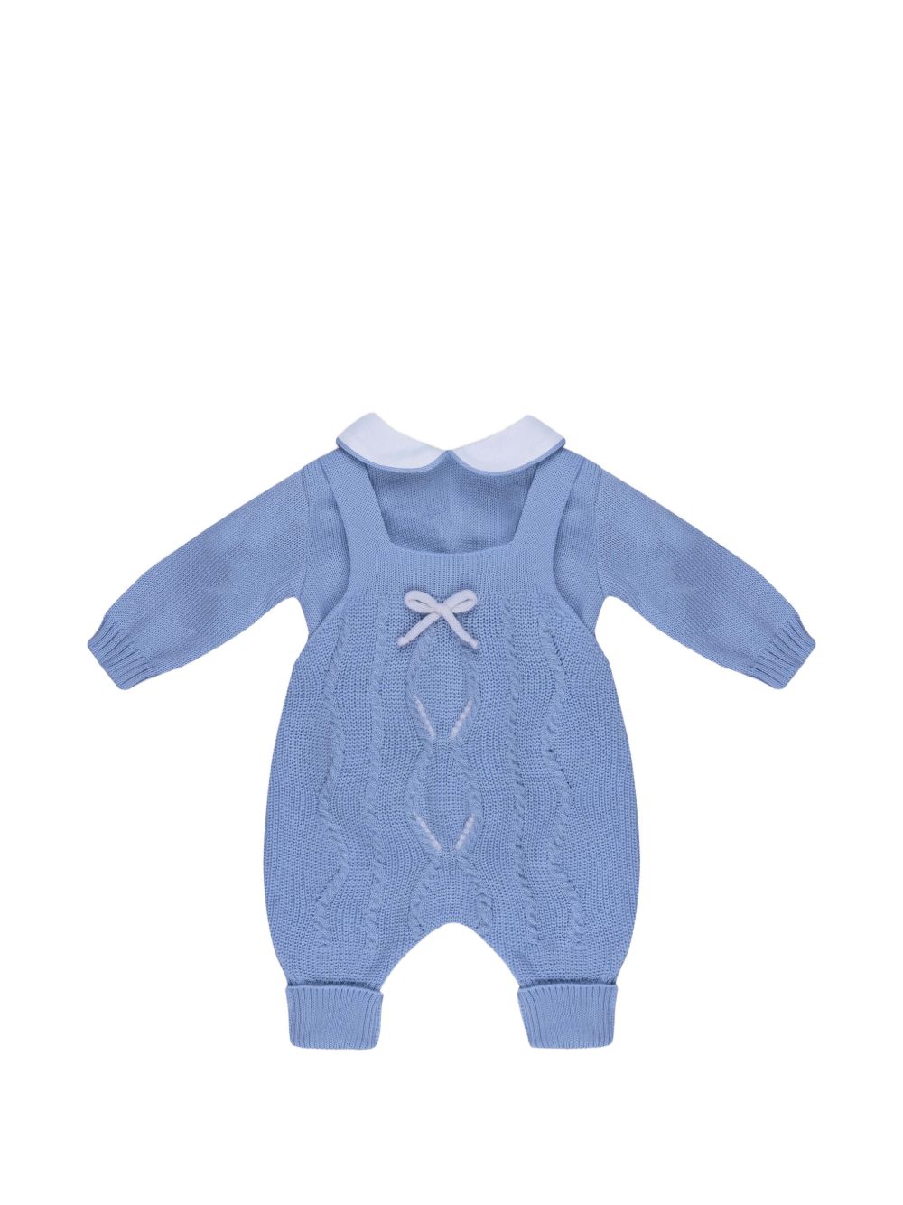 Set 2 pezzi con salopete  lungo smacchinato IS5030 C402 MARLU' KIDS 