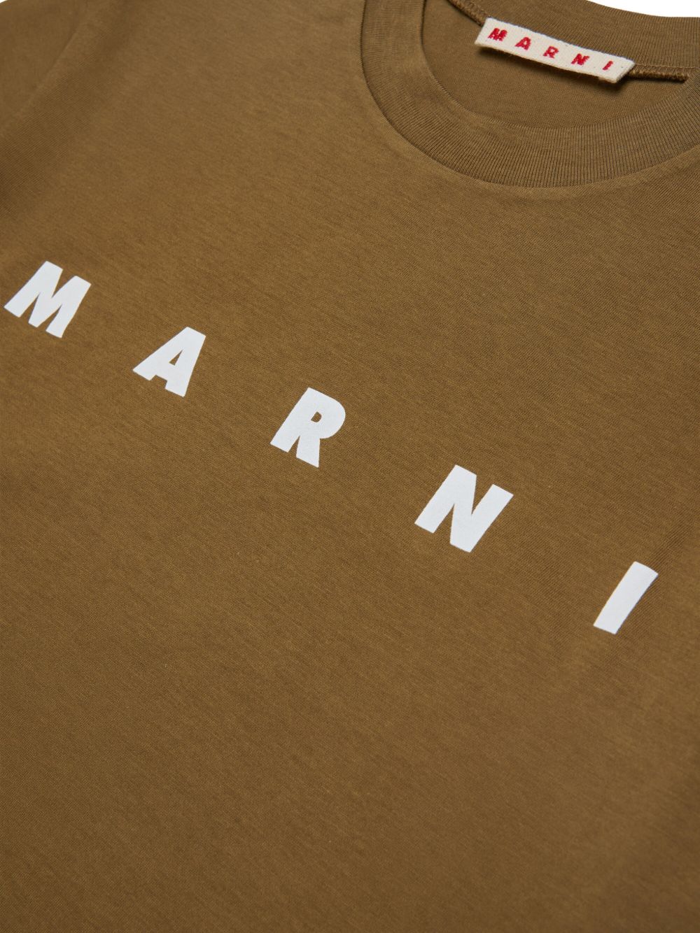 T-shirt Wood Brown M002MVM00RF 0M721 MARNI KIDS 