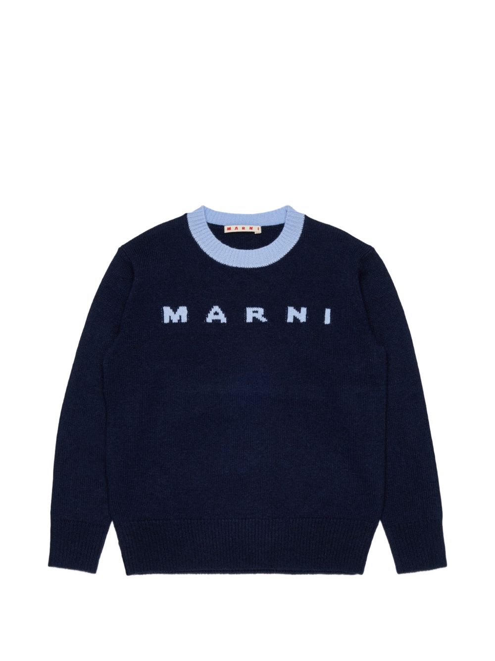 Maglione in Lana Dark Sea Blue M01214M00ML 0M862 MARNI KIDS 