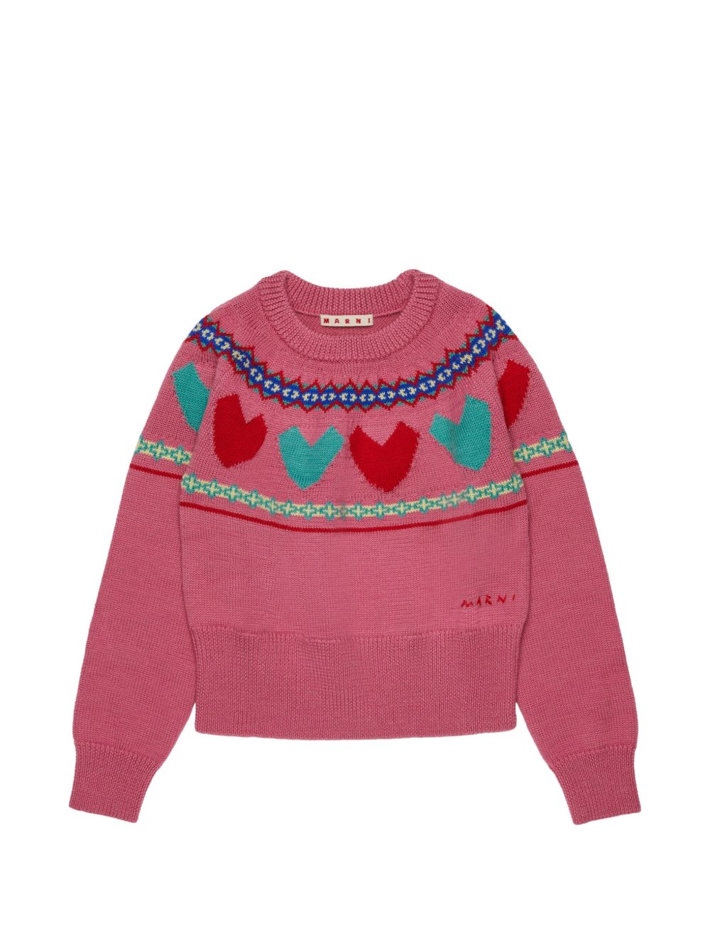 Maglione in Lana Sweet Pink M01870M00XQ 0M352 MARNI KIDS 