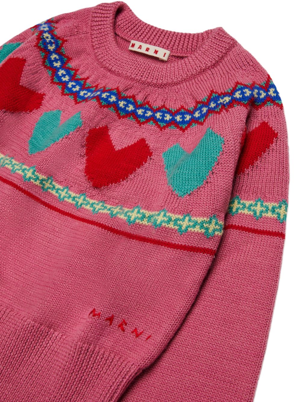 Maglione in Lana Sweet Pink M01870M00XQ 0M352 MARNI KIDS 