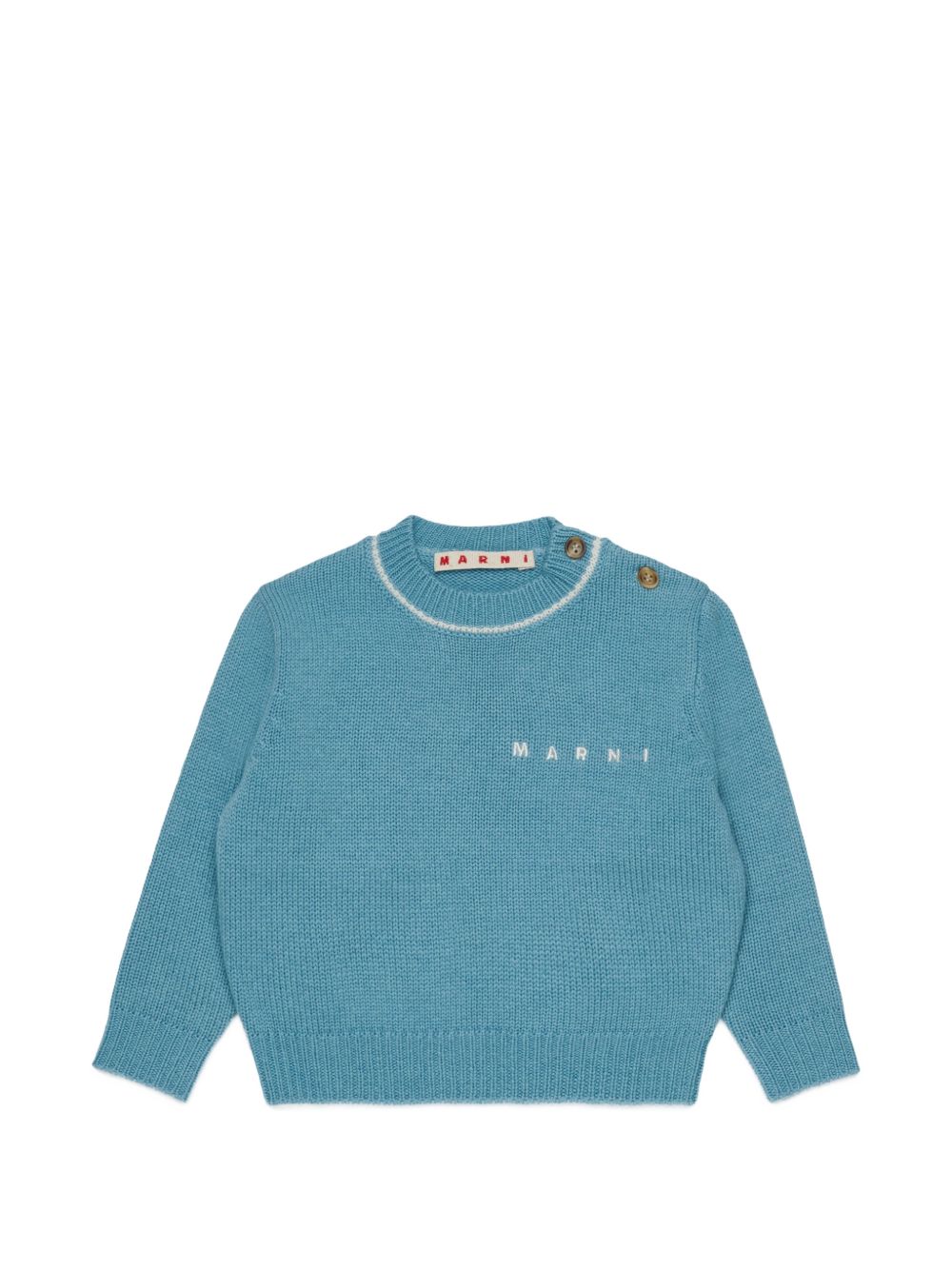 Maglione in Lana Aqua Blue M01875M004C 0M866 MARNI KIDS 