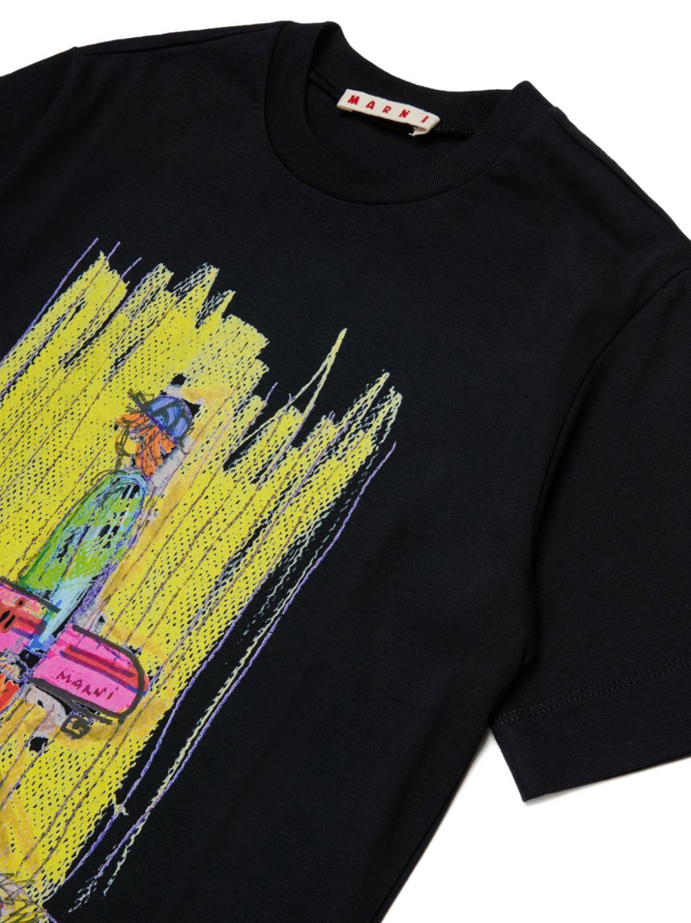 T-shirt Nero M01947M00L9 0M900 MARNI KIDS 
