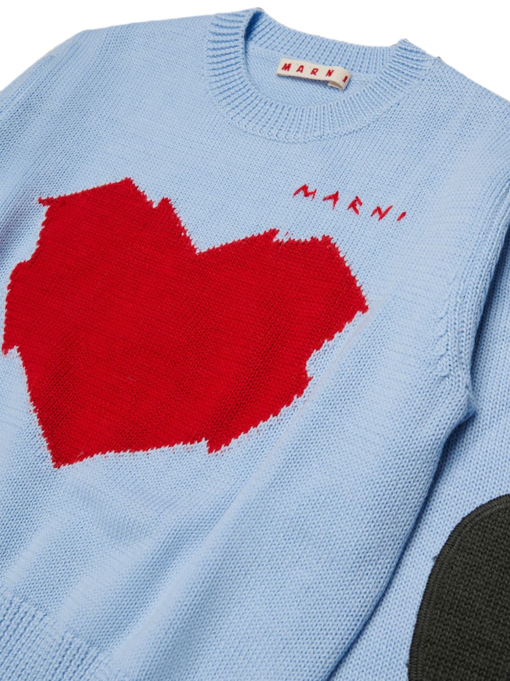 Maglione in Lana Powder Light Blue M02017M00XT 0M863 MARNI KIDS 