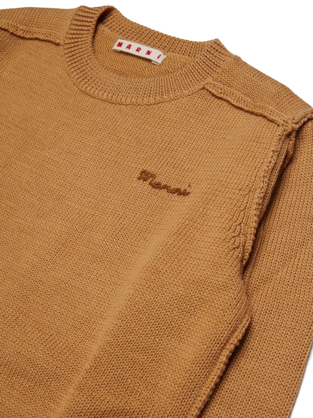 Maglione in Lana Light Camel M02021M00Y7 0M722 MARNI KIDS 