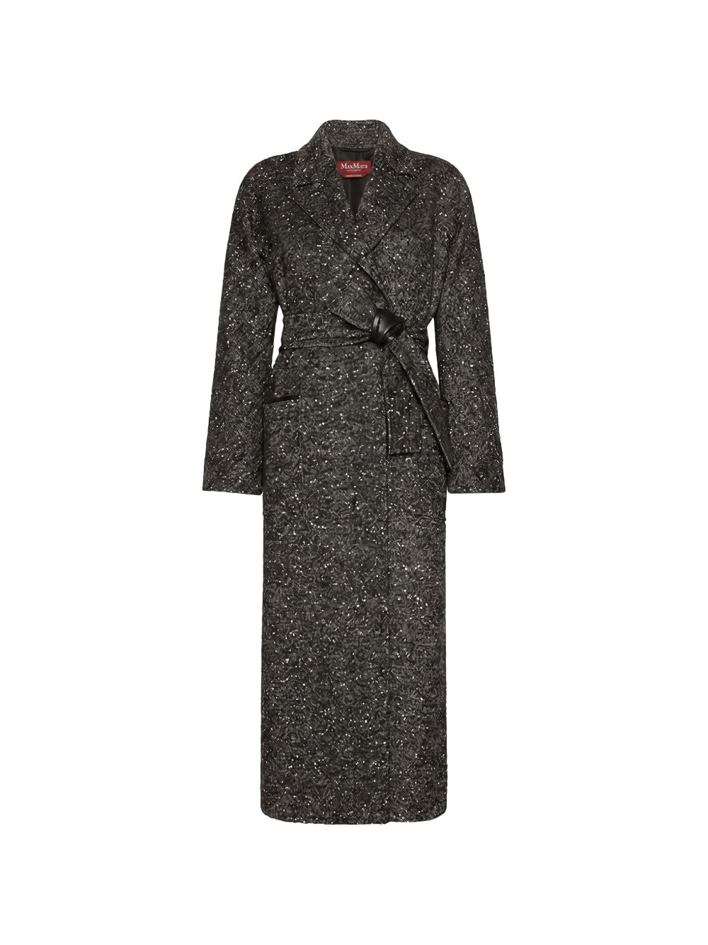 Cappotto in lana vergine Bianco nero 2626016102600 001 MAX MARA STUDIO 