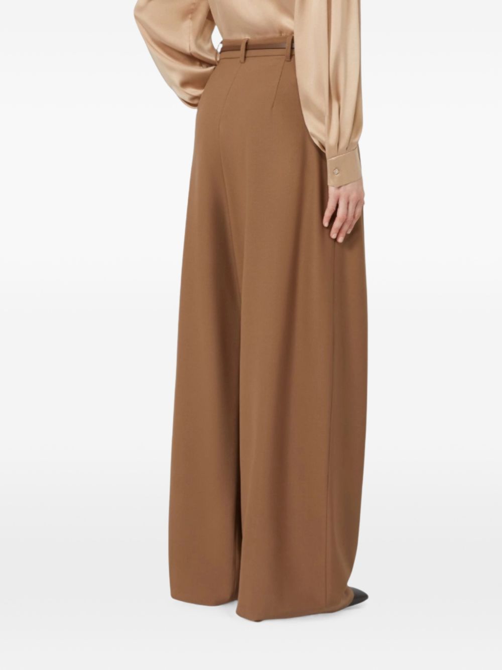 Pantalone lungo in lana vergine Cuoio 2626136052600 020 MAX MARA STUDIO 