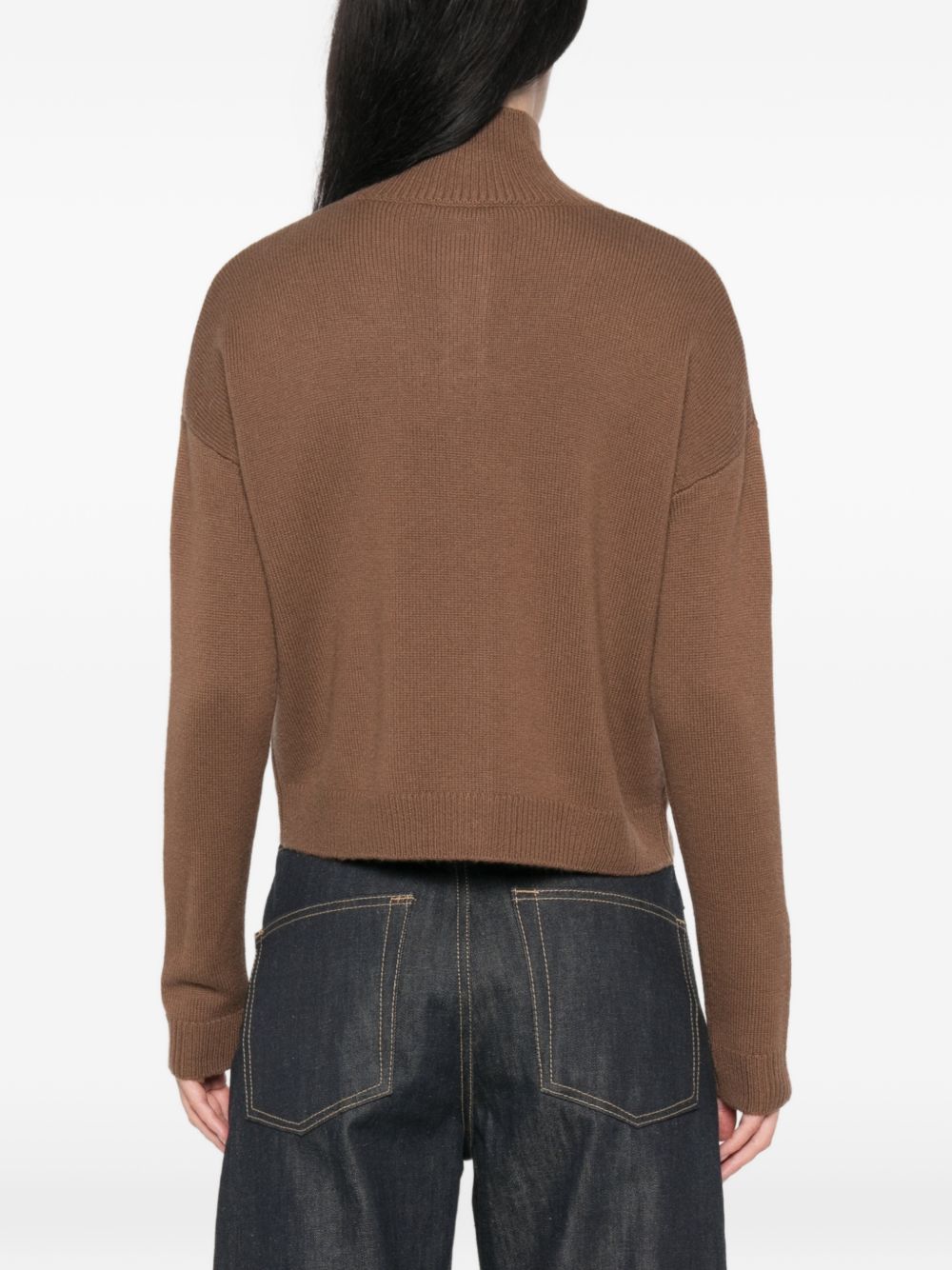 Cardigan in lana Cuoio 2626346052600 003 MAX MARA STUDIO 