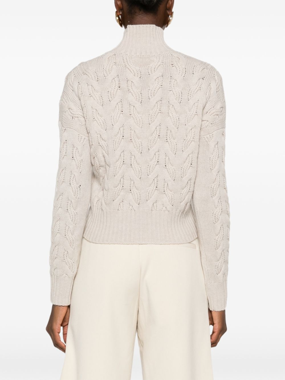 Maglia-canottiera-top in lana Beige 2626366042600 002 MAX MARA STUDIO 