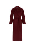 Cappotto in lana vergine Bordeaux