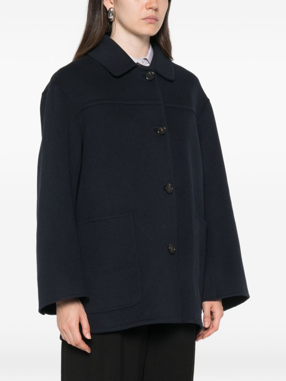 Giaccone in lana vergine Blu notte 2629086011600 081 MAX MARA 'S 