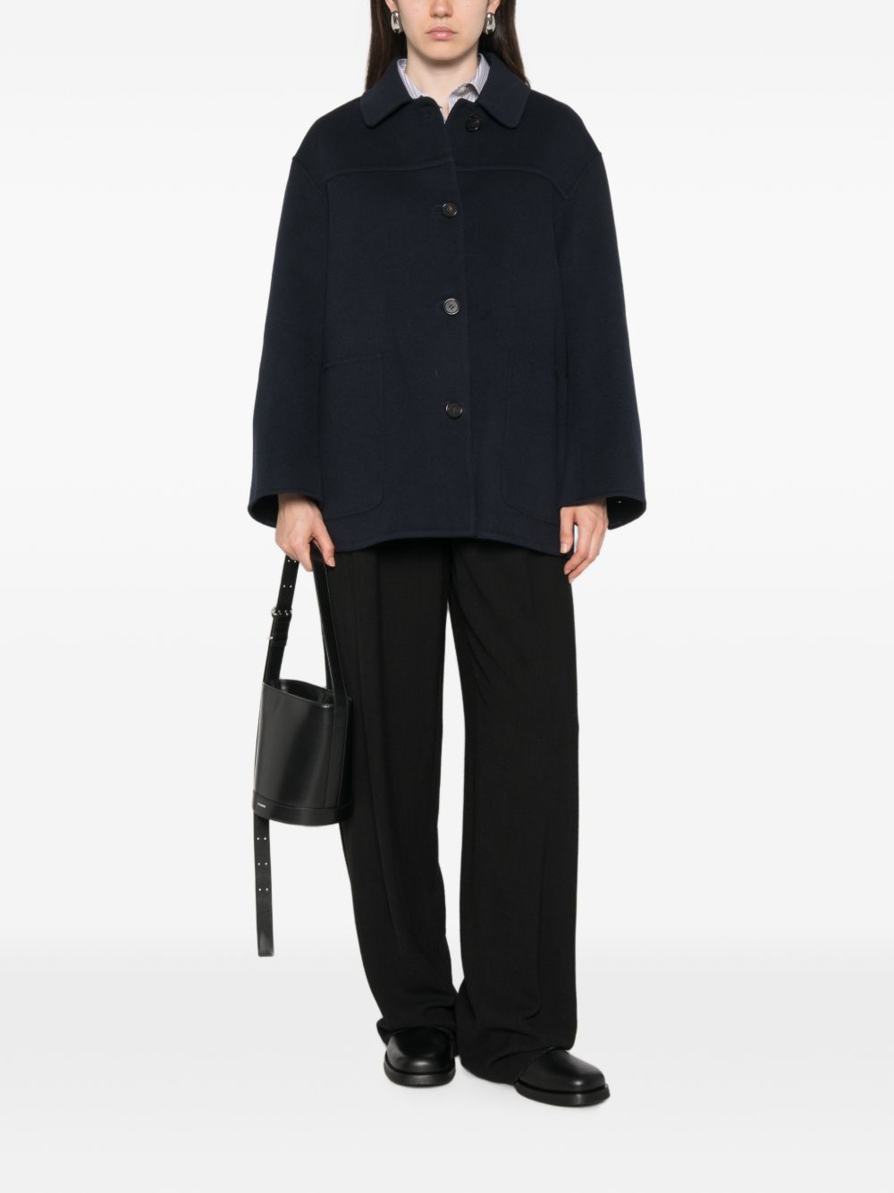 Giaccone in lana vergine Blu notte 2629086011600 081 MAX MARA 'S 