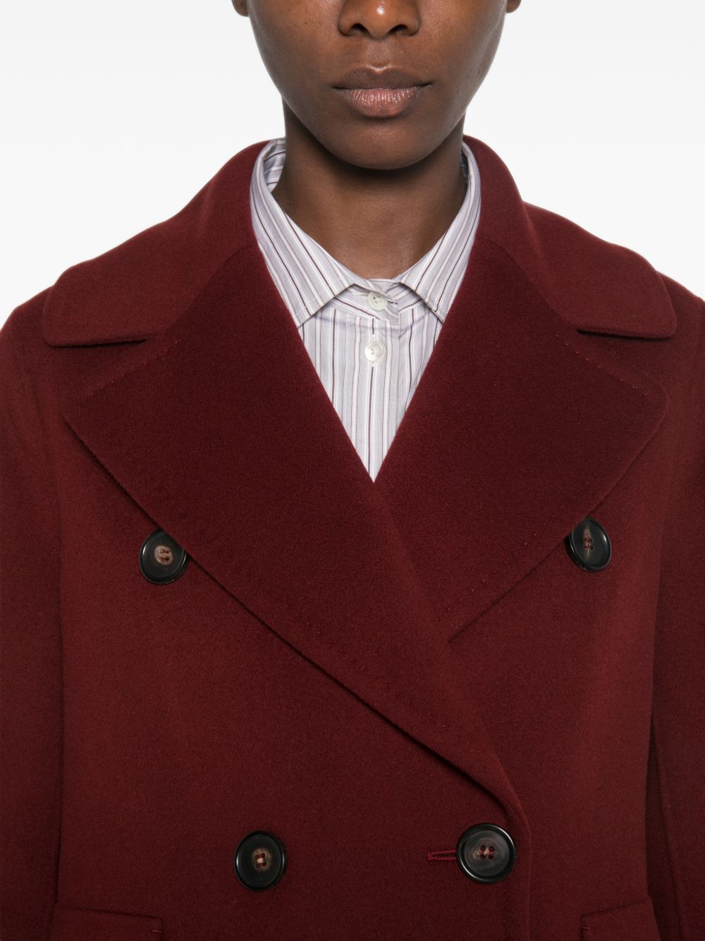 Giaccone in lana vergine Bordeaux 2629086033600 014 MAX MARA 'S 