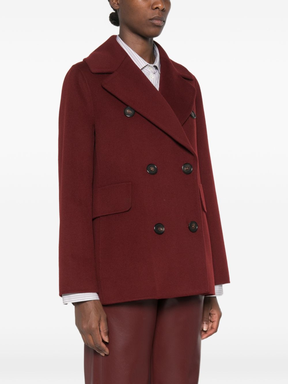 Giaccone in lana vergine Bordeaux 2629086033600 014 MAX MARA 'S 