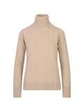 Dolcevita con toppe in lana tortora