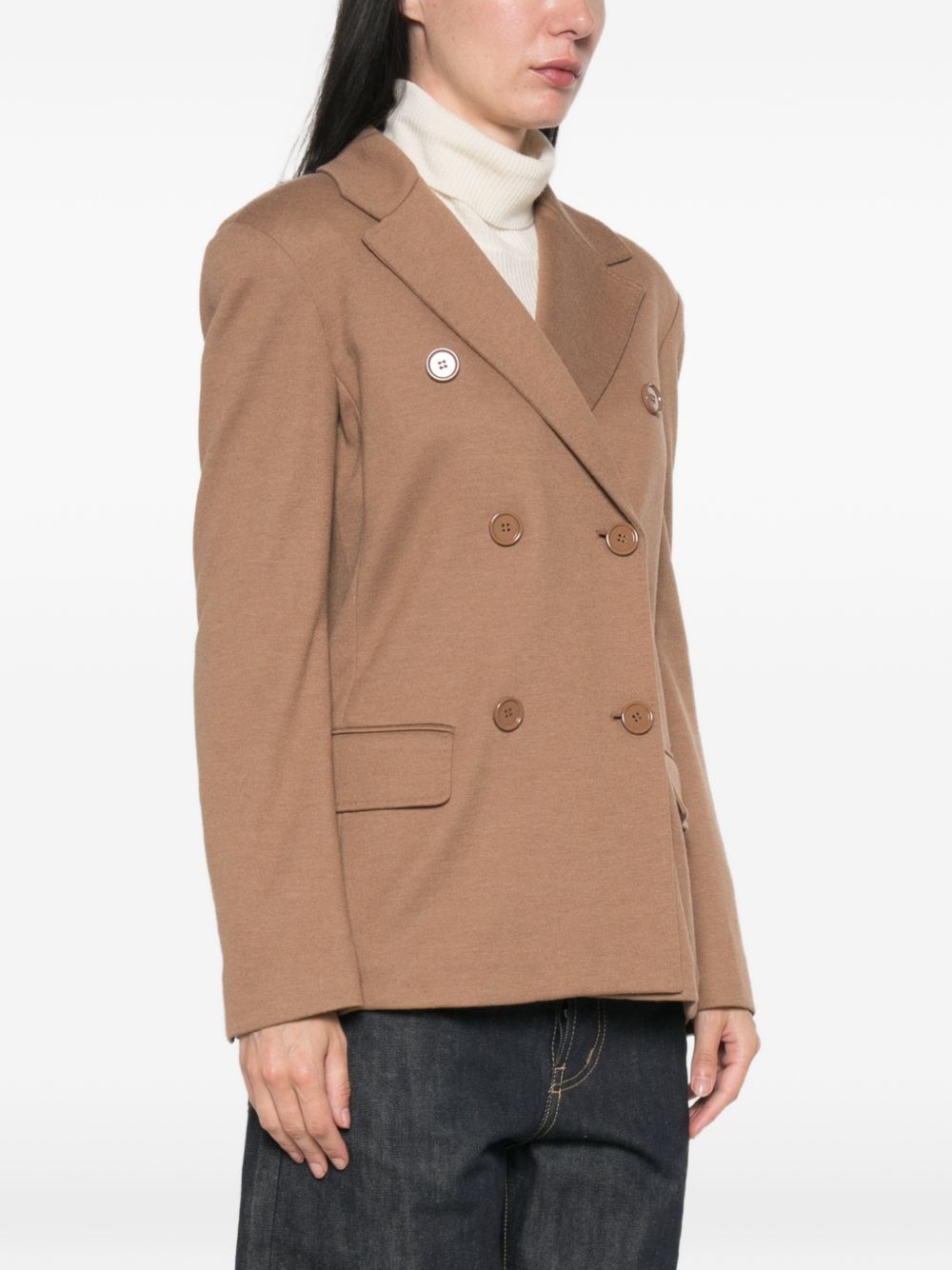Giacca in jersey in lana Cammello 2629916023600 002 MAX MARA 'S 