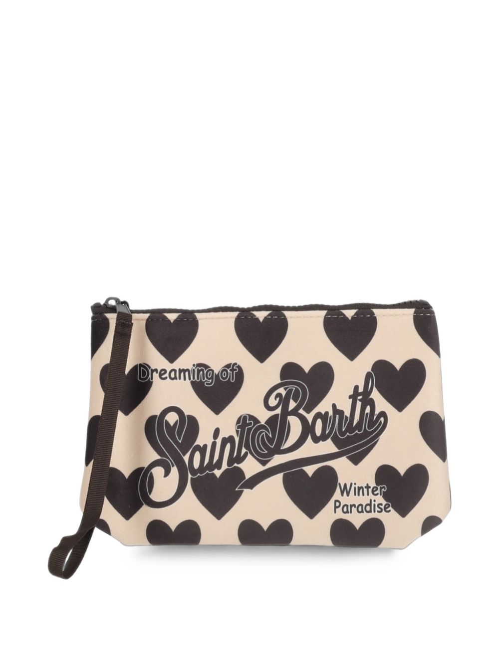 Pochette Aline con cuori beige ALI0002 01480M MC2 SAINT BARTH 