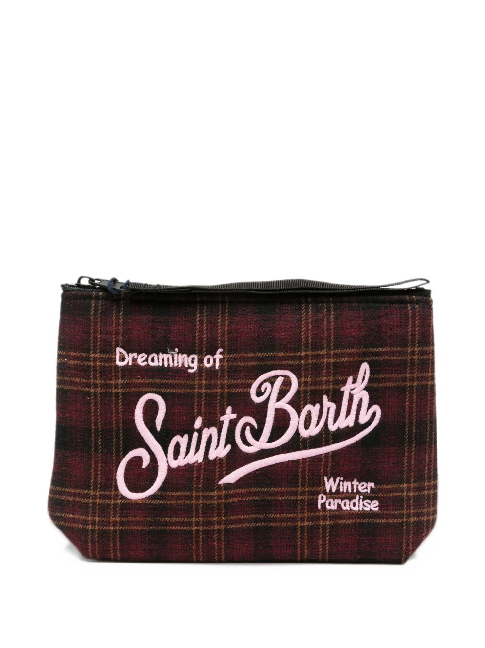 Pochette a quadri beige ALI0022 01822M MC2 SAINT BARTH 