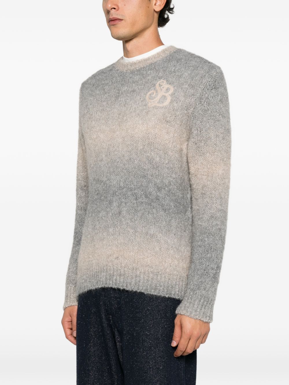 Maglia sfumata fango DUSK001 00484M MC2 SAINT BARTH 