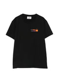 T-shirt con scritta nera