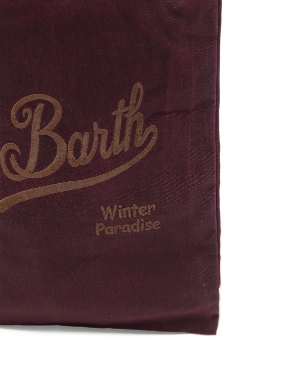 Borsa shopper con logo bordeaux ESSM005 00410M MC2 SAINT BARTH 