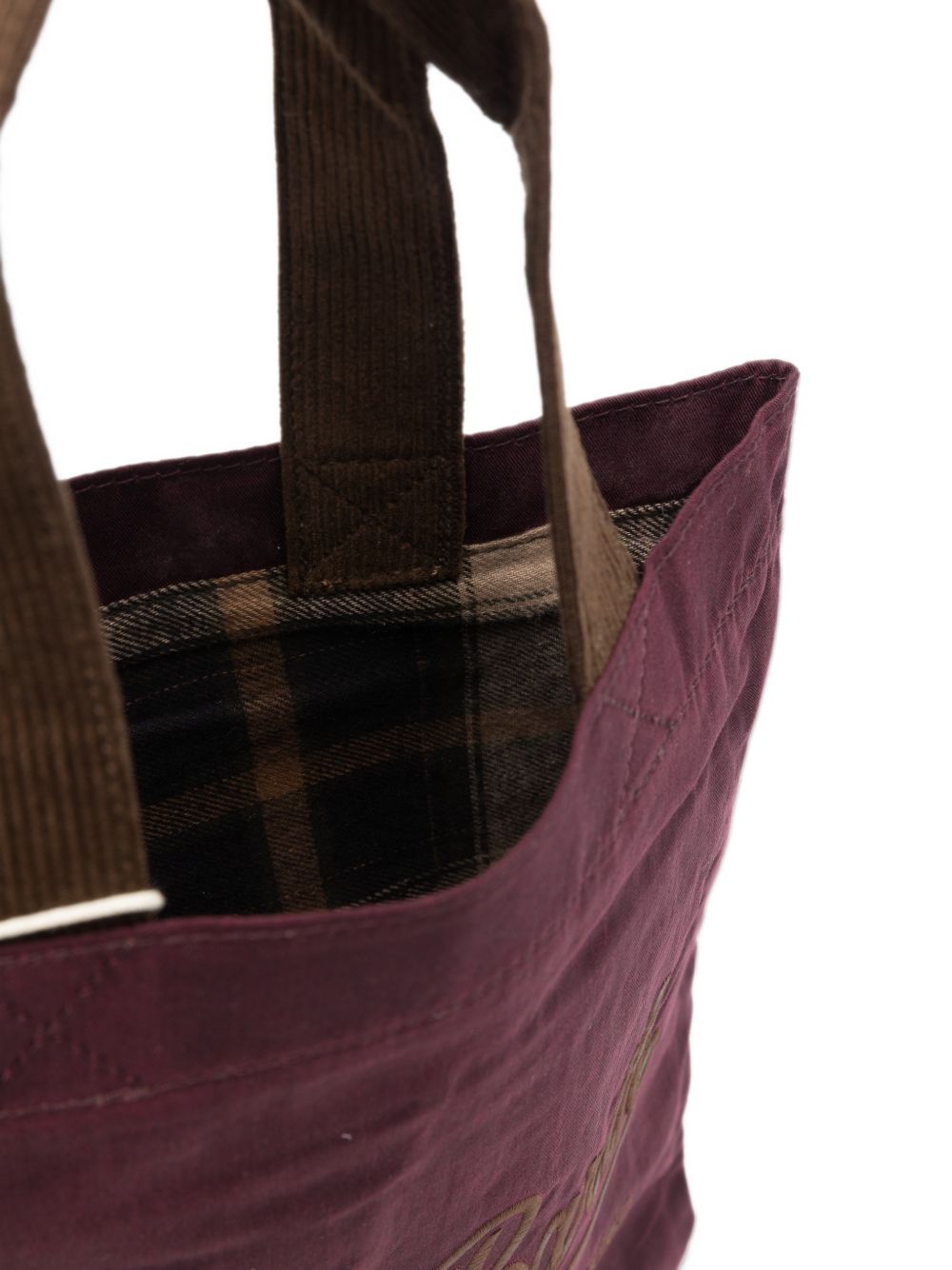 Borsa shopper con logo bordeaux ESSM005 00410M MC2 SAINT BARTH 