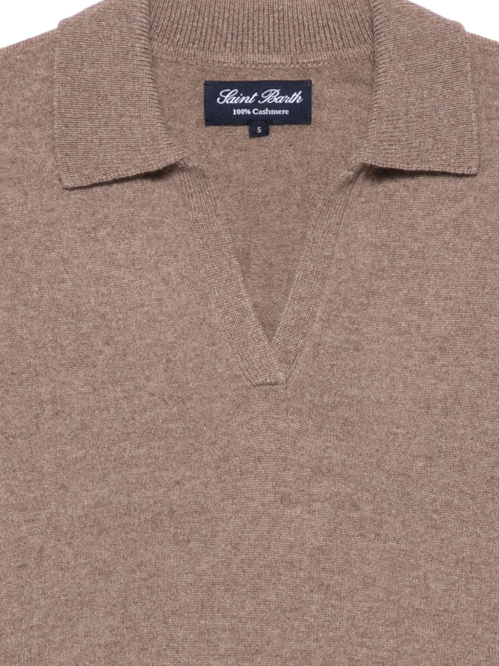 Polo con scollo aperto fango EZE0002 00020M MC2 SAINT BARTH 