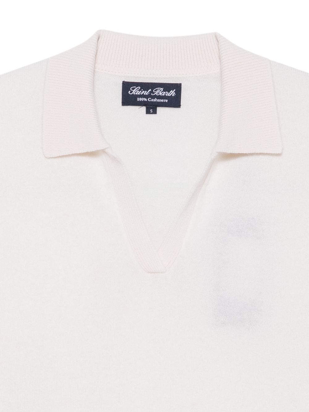 Polo Eze con scollo aperto bianca EZE0002 00023M MC2 SAINT BARTH 
