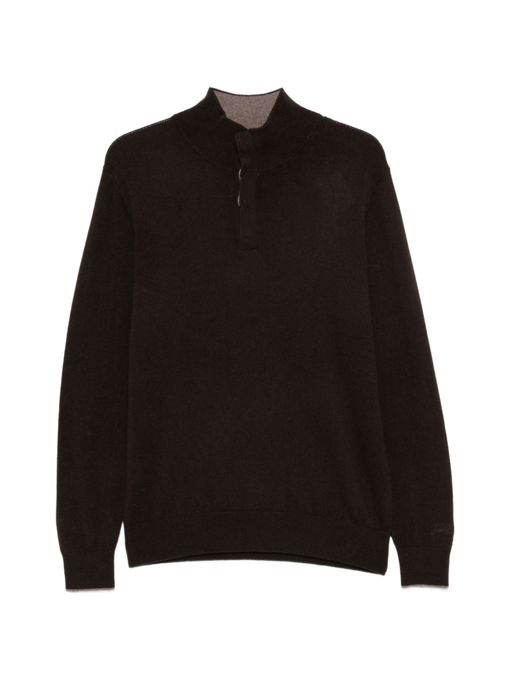 Maglia Marlow a collo alto marrone MRLW001 00022M MC2 SAINT BARTH 