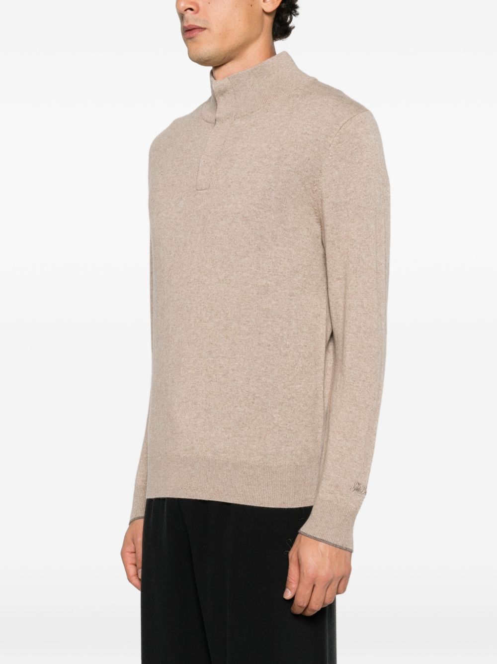 Maglia a collo alto beige MRLW001 00030M MC2 SAINT BARTH 