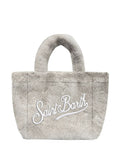 Borsa con scritta grigia