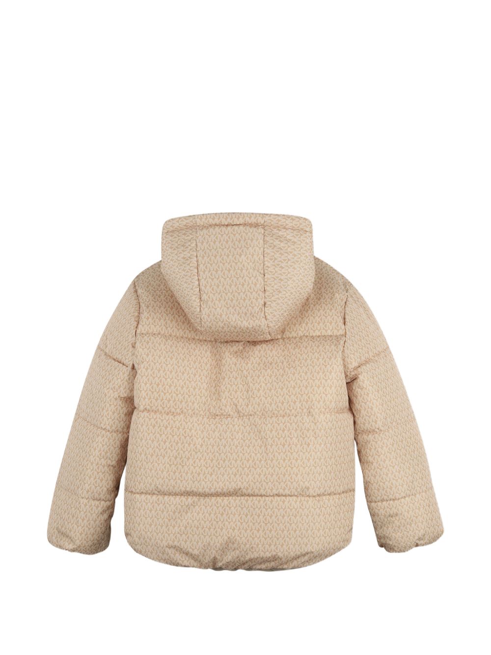 100%pl reversible con cappuccio down jacket. Signature davanti zip opening. One side «mk signature» stampa con side tasche. One side plain con zipped davanti tasche e imitation «mk» badge on one manica. R30692 301 MICHAEL KORS KIDS 