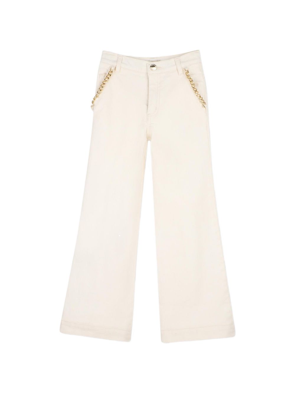 Drill pantaloni (98% co, 2% ea). Tasche sul davanti e retro. Chains along davanti tasche. "mk" ricamo on right retro tasca. R30706 190 MICHAEL KORS KIDS 