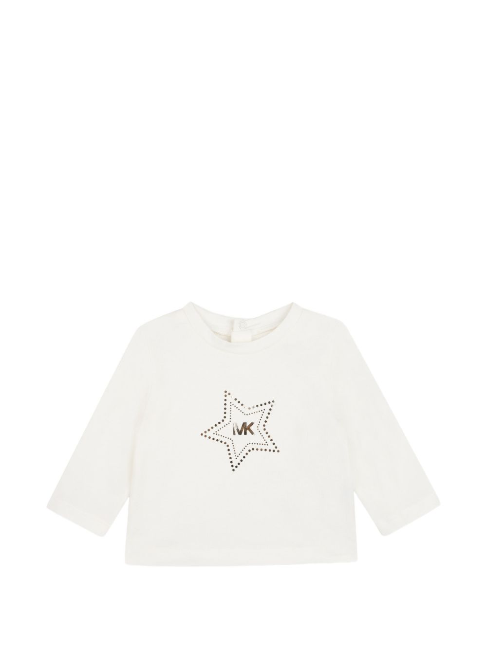 Three pieces set. Cardigan e gonna in double jersey con «mk signature» all-over stampa, e t-shirt in jersey. Cardigan con branded zip chiusura sul davanti, gonna con vita elastica. Plain color maniche lunghe t-shirt con snaps chiusura sul retro. Br R30839 22C MICHAEL KORS KIDS 