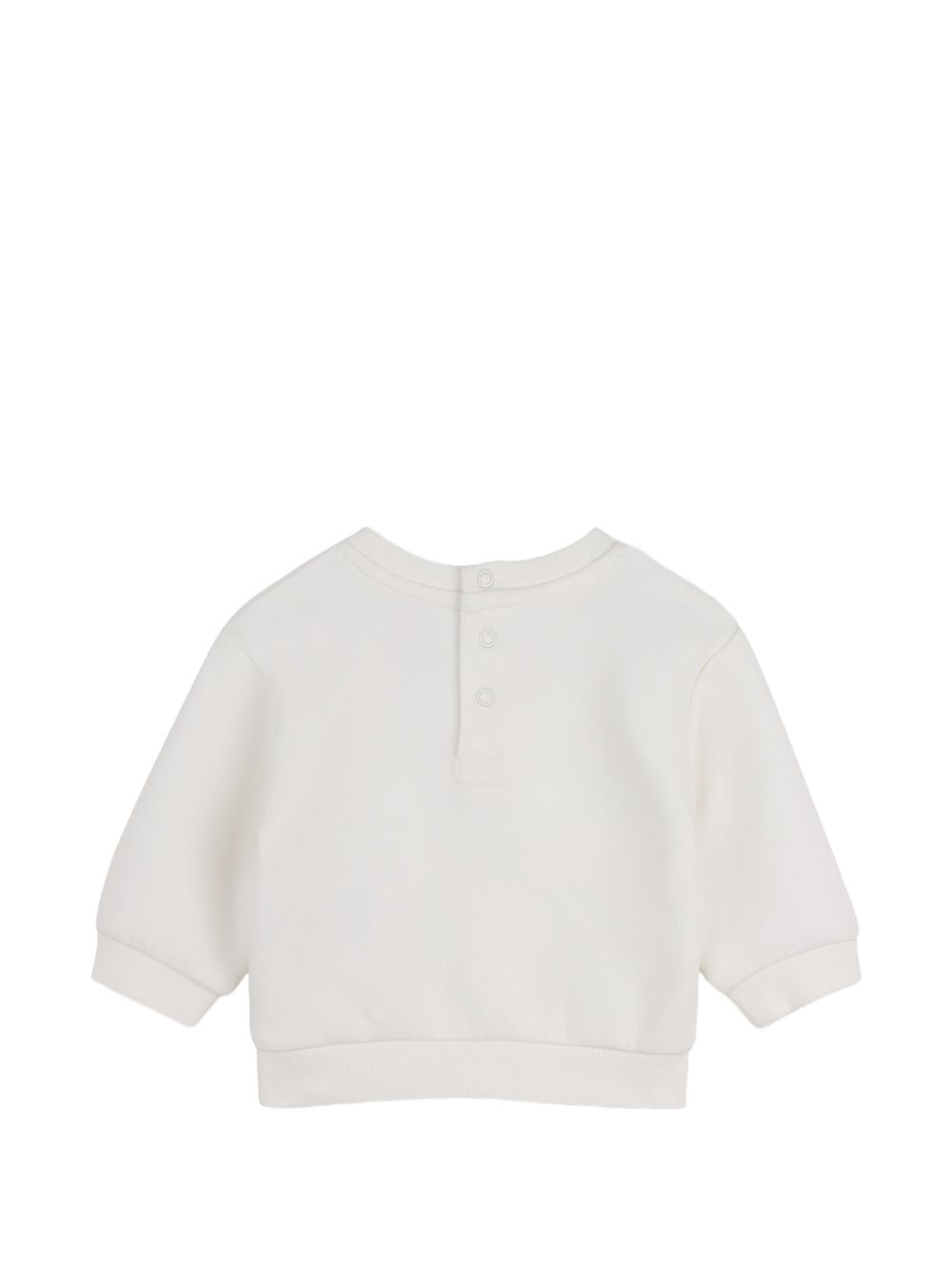 Sweatshirt e pantaloni set. Double jersey sweatshirt con a snaped opening sul retro e illustrazione 'mk star' con gold effetto metallizzato sul davanti. Pantaloni in denim con turn-ups con all-over "mk" illustrazione in laser treatment. Vita elastica R30840 Z10 MICHAEL KORS KIDS 