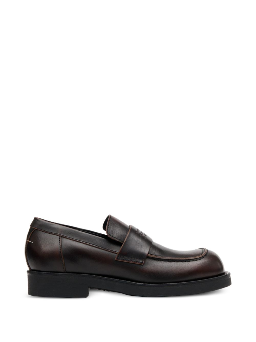 Mocassino in pelle Cappuccino/Black S59WR0098P7896 H0A16 MM6 MAISON MARGIELA 