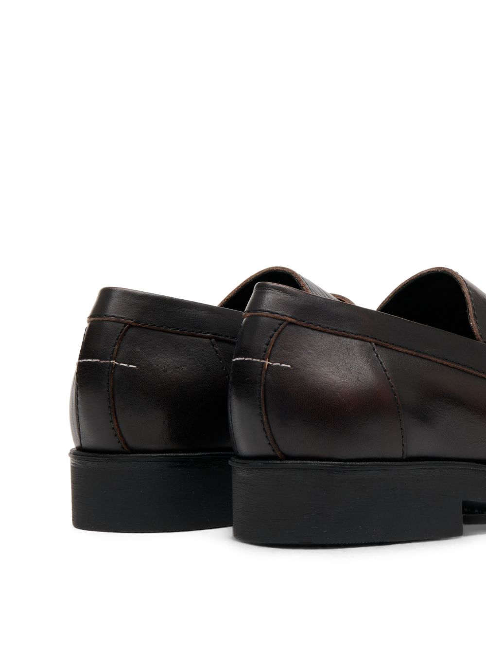 Mocassino in pelle Cappuccino/Black S59WR0098P7896 H0A16 MM6 MAISON MARGIELA 