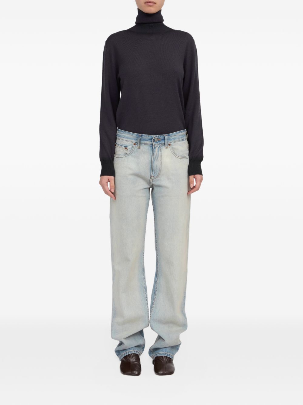 Pantaloni 5 tasche Light Blue S62LB0223M30055 970 MM6 MAISON MARGIELA 