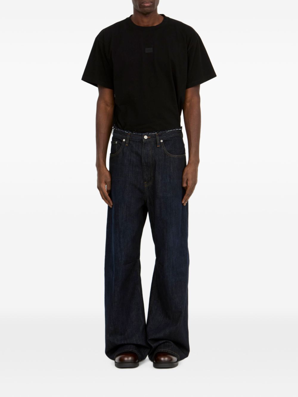 Pantaloni 5 tasche Dark Blue SH2LA0039M30063 962 MM6 MAISON MARGIELA 